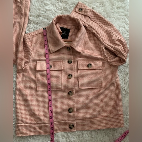 Bagatelle Shacket Blush and Cream Jacket - Picture 9 of 11